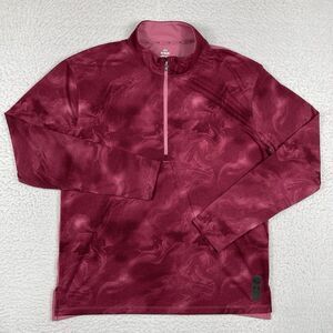 Under Armour Shirt Mens‎ XL Pink UA Run Anywhere Streaker 1/2 Zip Athleisure Jog